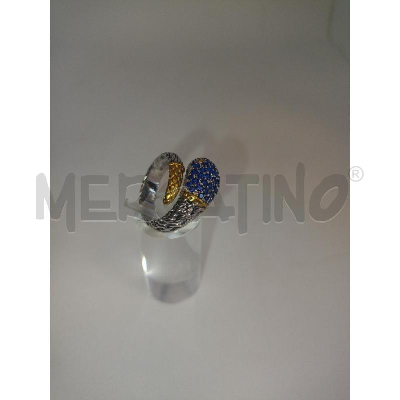 ANELLO DONNA 287C SERPENTE ARGE DO BLU  | Mercatino dell'Usato Colleferro 2