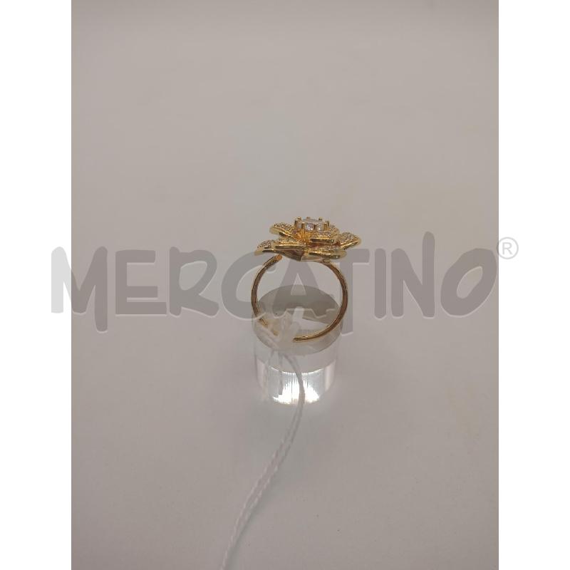 ANELLO DONNA 372B FIORE DORATO  | Mercatino dell'Usato Colleferro 2
