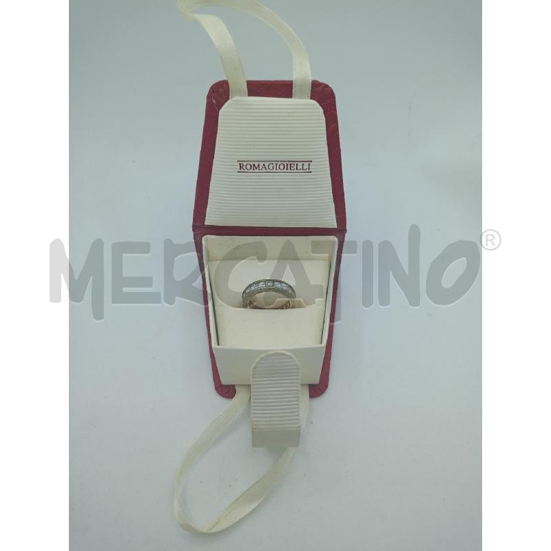 ANELLO DONNA ARG925 FASCIA RIVIERA ZIRCONCIN QUADRAT  | Mercatino dell'Usato Colleferro 1