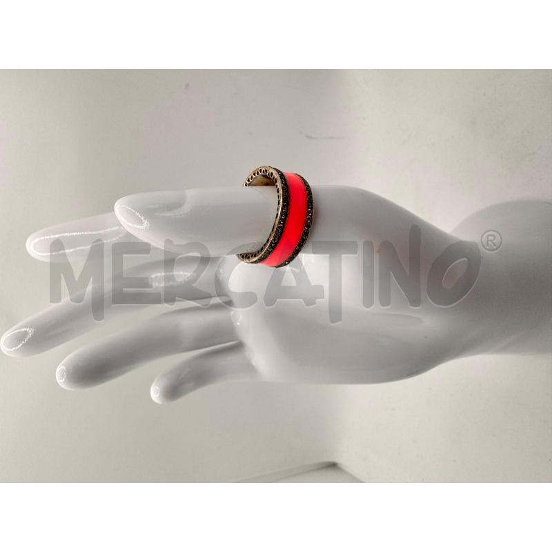 ANELLO DONNA ARG925 FASCIA ROSA SCHOCK STRASS | Mercatino dell'Usato Colleferro 2