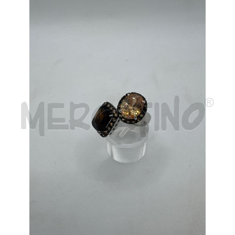 ANELLO DONNA ARG 925 2 PIETRE MARR  | Mercatino dell'Usato Colleferro 2