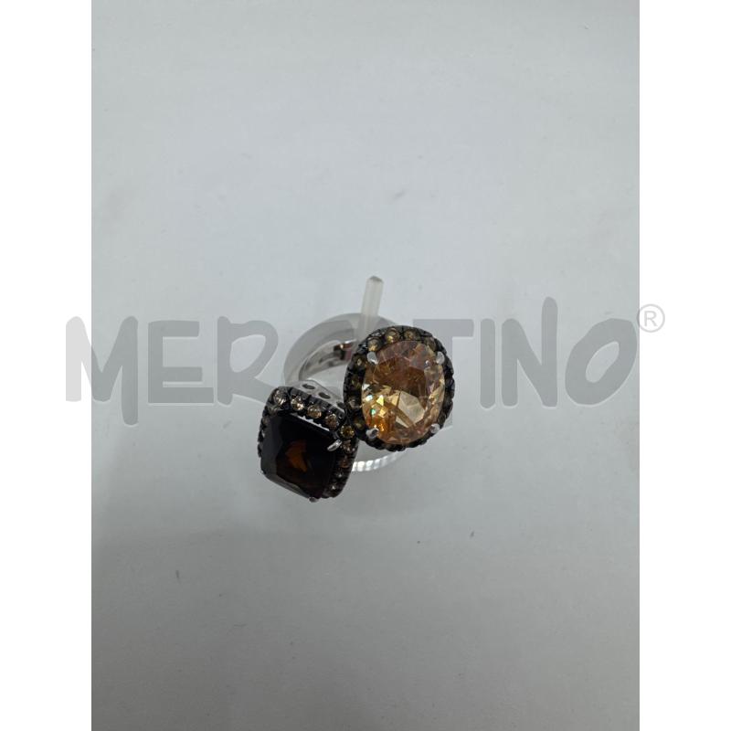 ANELLO DONNA ARG 925 2 PIETRE MARR  | Mercatino dell'Usato Colleferro 4