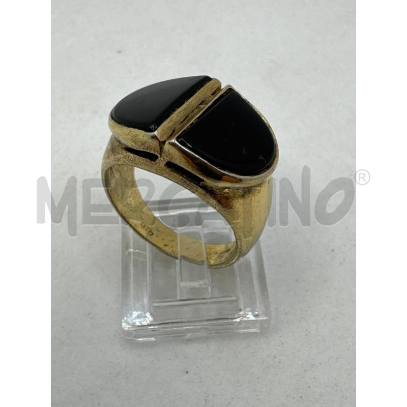 ANELLO DONNA ARG 925 DORATO ONICE NE | Mercatino dell'Usato Colleferro 3