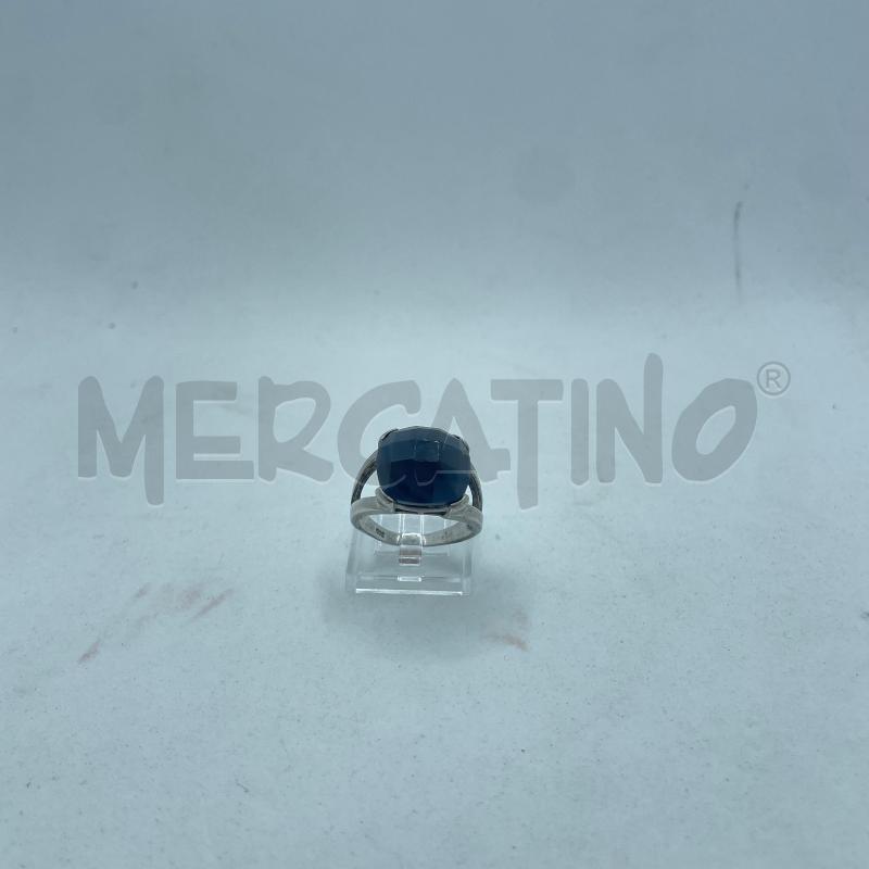 ANELLO DONNA ARG 925 PIETRA SFACC BLU  | Mercatino dell'Usato Colleferro 1