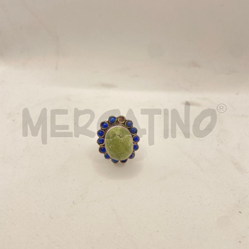 ANELLO DONNA ARG 925 PIETRA VE LAPIS DIFF | Mercatino dell'Usato Colleferro 1