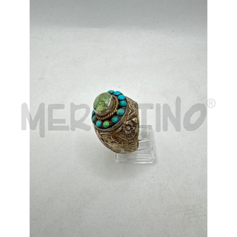 ANELLO DONNA ARG 925 PIETRE TURCHESE STILE ETNICO | Mercatino dell'Usato Colleferro 2