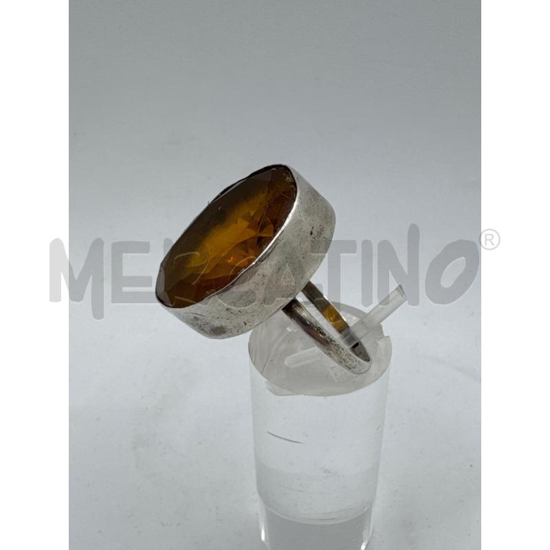 ANELLO DONNA ARG 925 QUARZO MIELE  | Mercatino dell'Usato Colleferro 3