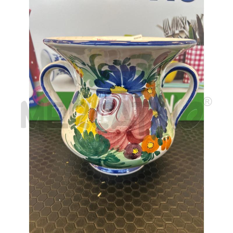 ANFORA IN CERAMICA CASTELLI MOTIVO FLOREALE | Mercatino dell'Usato Colleferro 1