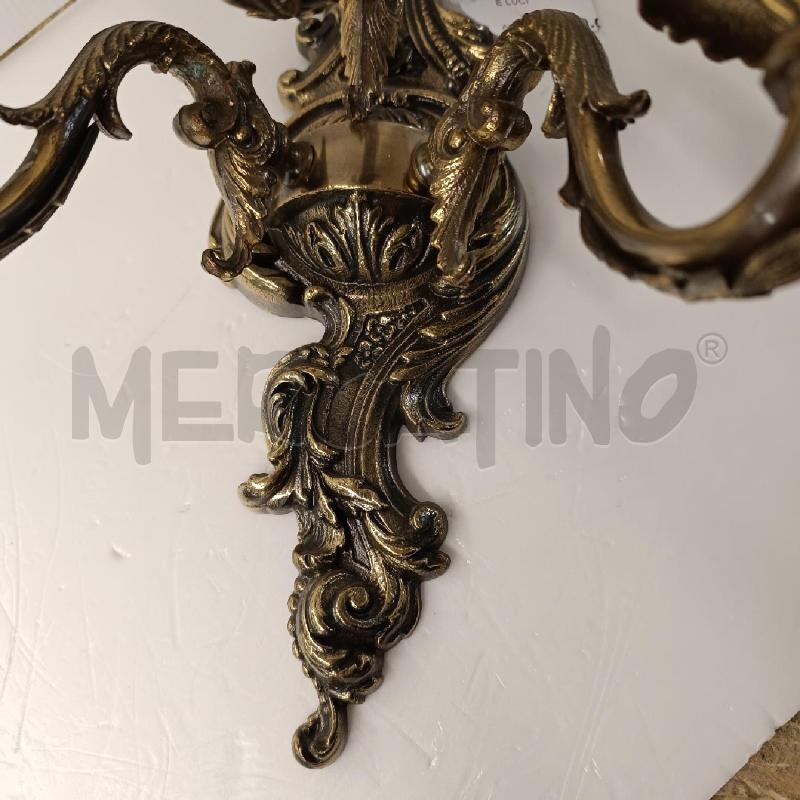 APPLIQUE IN BRONZO TRE LUCI | Mercatino dell'Usato Colleferro 4