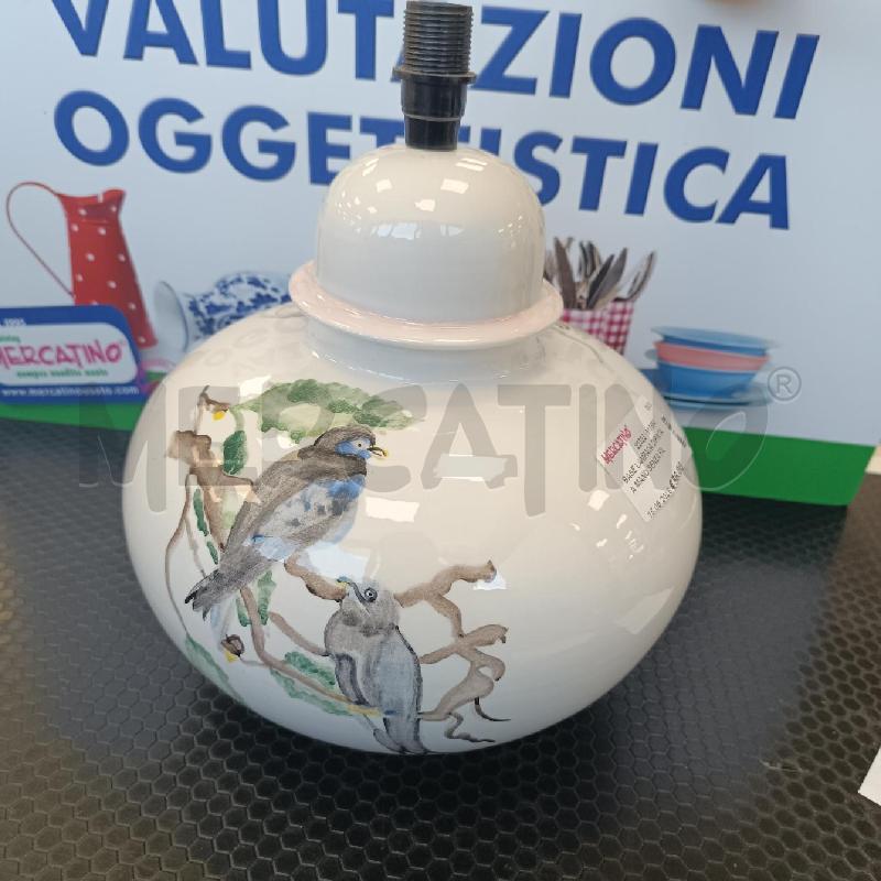 BASE LAMPADA DIPINTA A MANO SENZA FILO | Mercatino dell'Usato Colleferro 2