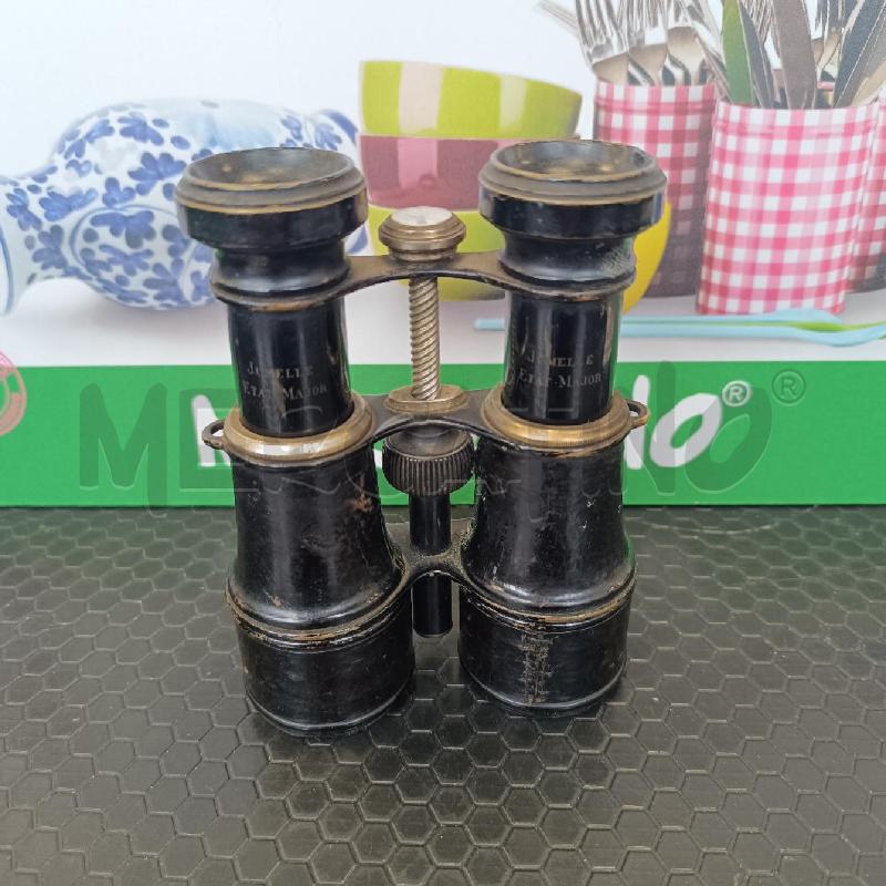 BINOCOLO D'EPOCA FINO '800 INIZI '900 JUMELLE ETAT-MAJOR ORIGINE FRANCESE CON BUSSOLA | Mercatino dell'Usato Colleferro 1