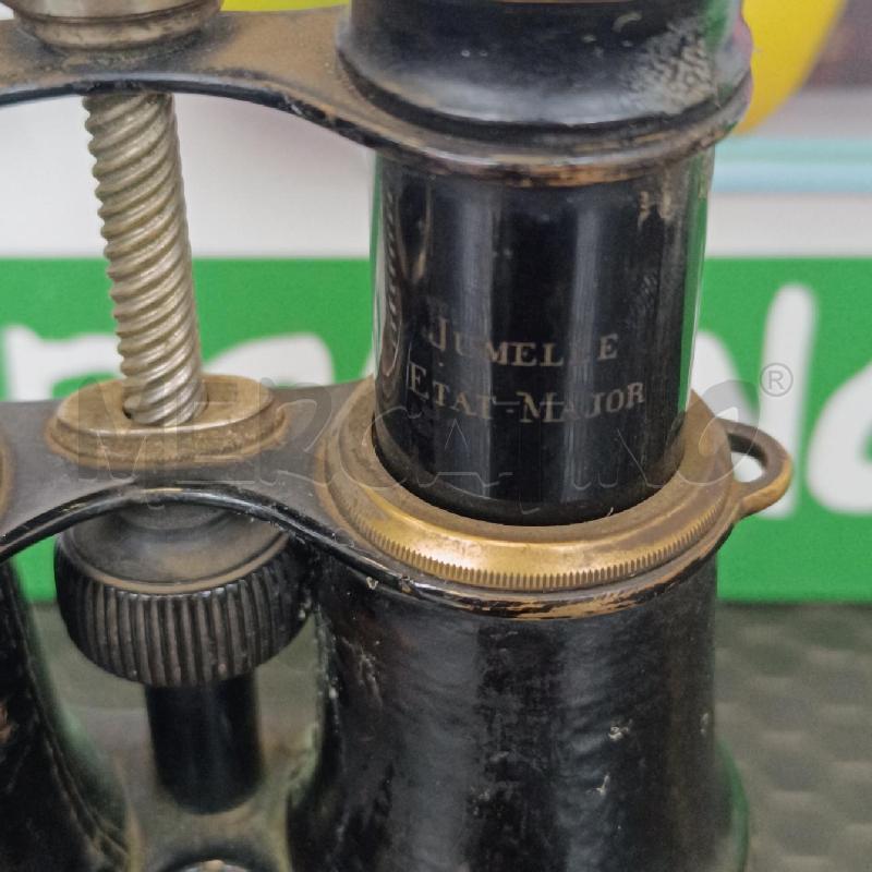 BINOCOLO D'EPOCA FINO '800 INIZI '900 JUMELLE ETAT-MAJOR ORIGINE FRANCESE CON BUSSOLA | Mercatino dell'Usato Colleferro 2