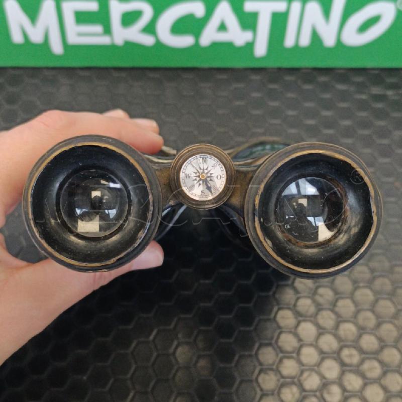 BINOCOLO D'EPOCA FINO '800 INIZI '900 JUMELLE ETAT-MAJOR ORIGINE FRANCESE CON BUSSOLA | Mercatino dell'Usato Colleferro 3