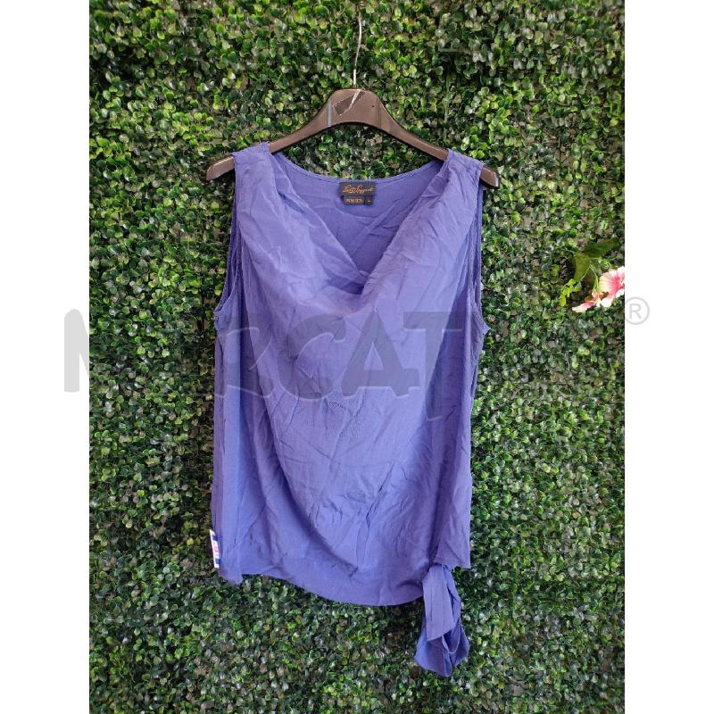 BLUSA DONNA LUISA SPAGNOLI BLU SETA | Mercatino dell'Usato Colleferro 1