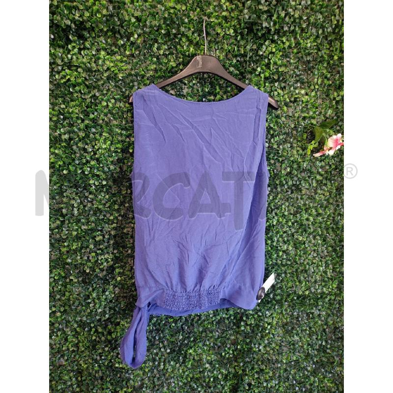 BLUSA DONNA LUISA SPAGNOLI BLU SETA | Mercatino dell'Usato Colleferro 2
