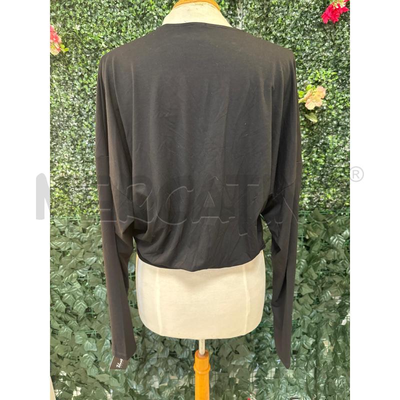 BLUSA DONNA PINKO NERA ARRICCIATURA 1 BOTT ORO  | Mercatino dell'Usato Colleferro 4
