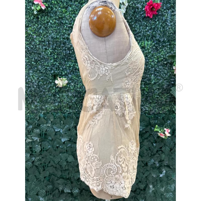 BLUSA DONNA TWINSET BEIG PIZZO RETINA | Mercatino dell'Usato Colleferro 2