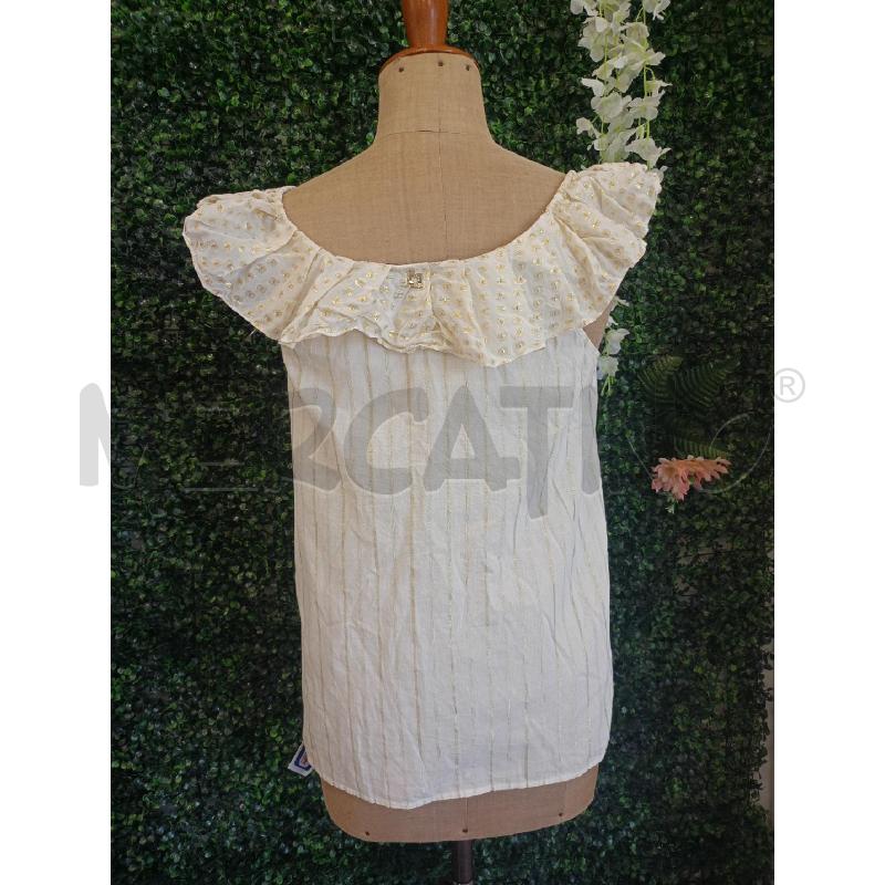 BLUSA DONNA TWINSET BIA LAMINATO ORO  | Mercatino dell'Usato Colleferro 2