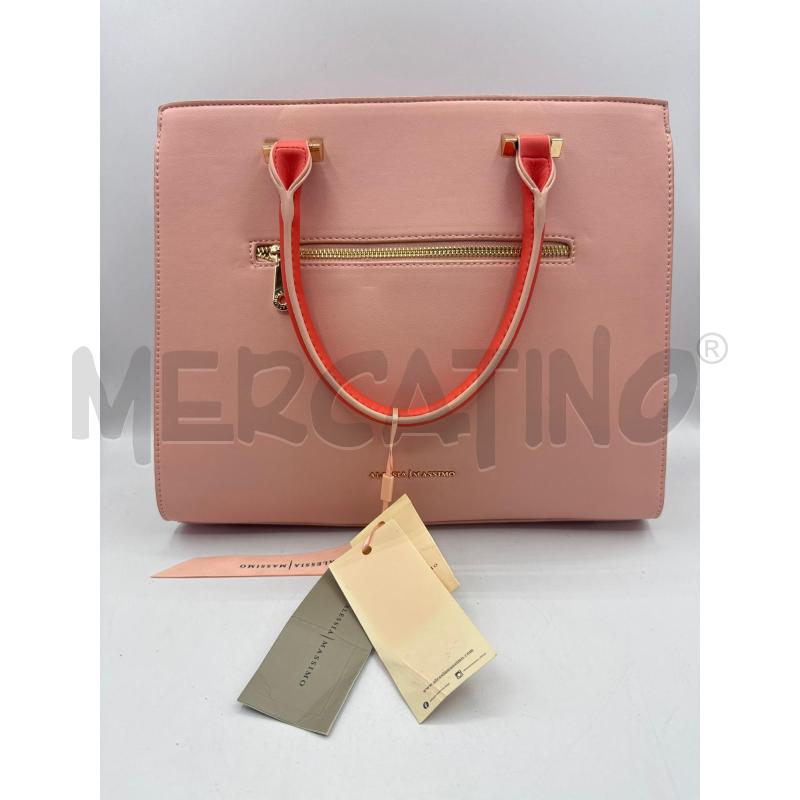 BORSA DONNA ALESSIA MASSIMO NUOVA ROSA CONFETT MANIC PESCA  | Mercatino dell'Usato Colleferro 2