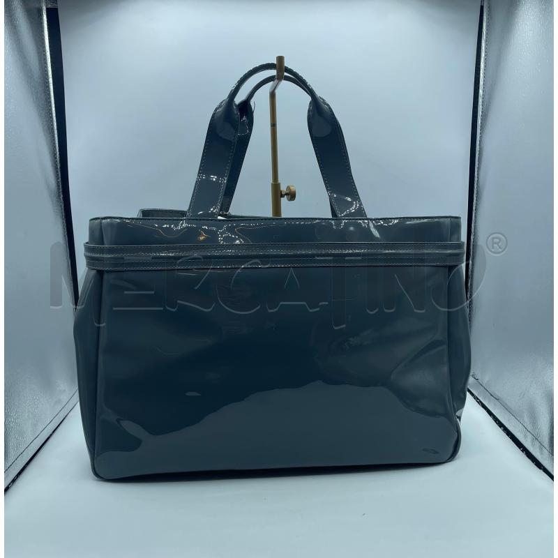BORSA DONNA ARMANI JEANS GRI PLAST LUCIDA DIF   | Mercatino dell'Usato Colleferro 2