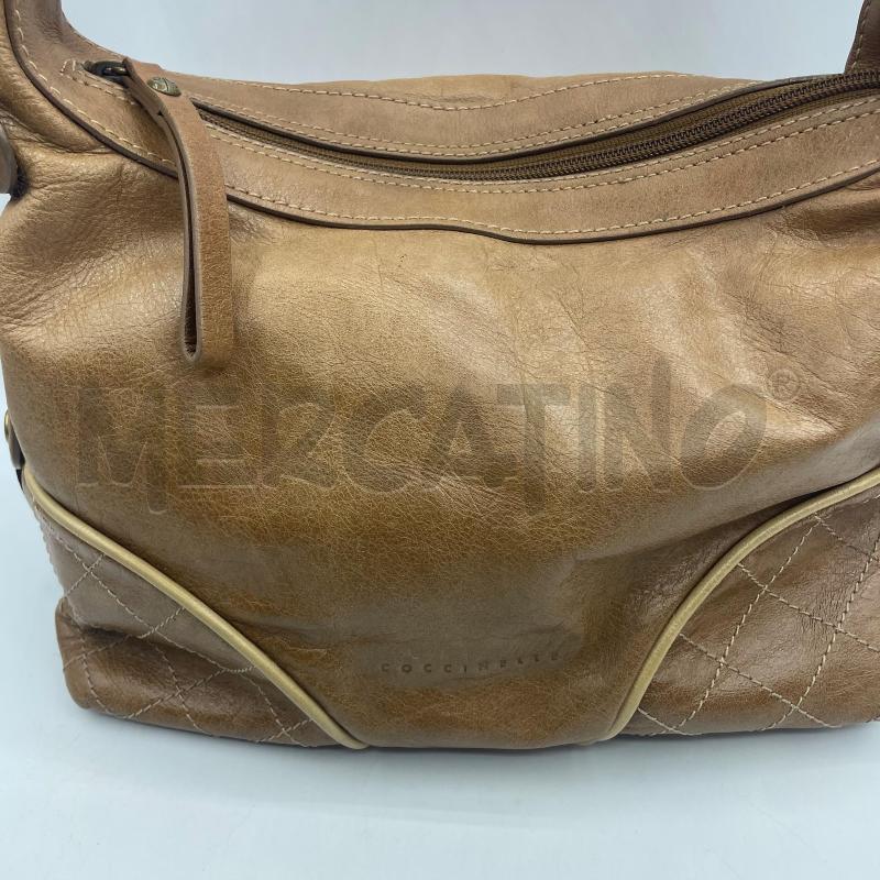 BORSA DONNA COCCINELLE LATO TRAP PELEL NOCCIOLA  | Mercatino dell'Usato Colleferro 2