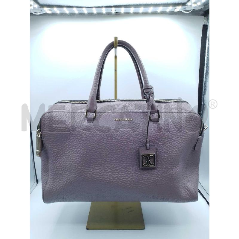 Borsa donna coccinelle lilla due zip