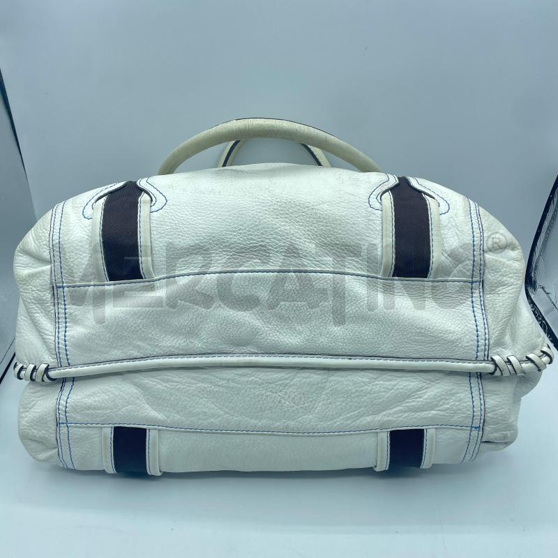 BORSA DONNA FRANCESCO BIASIA VERA PELLE BIA CUCITURE AZZU | Mercatino dell'Usato Colleferro 5