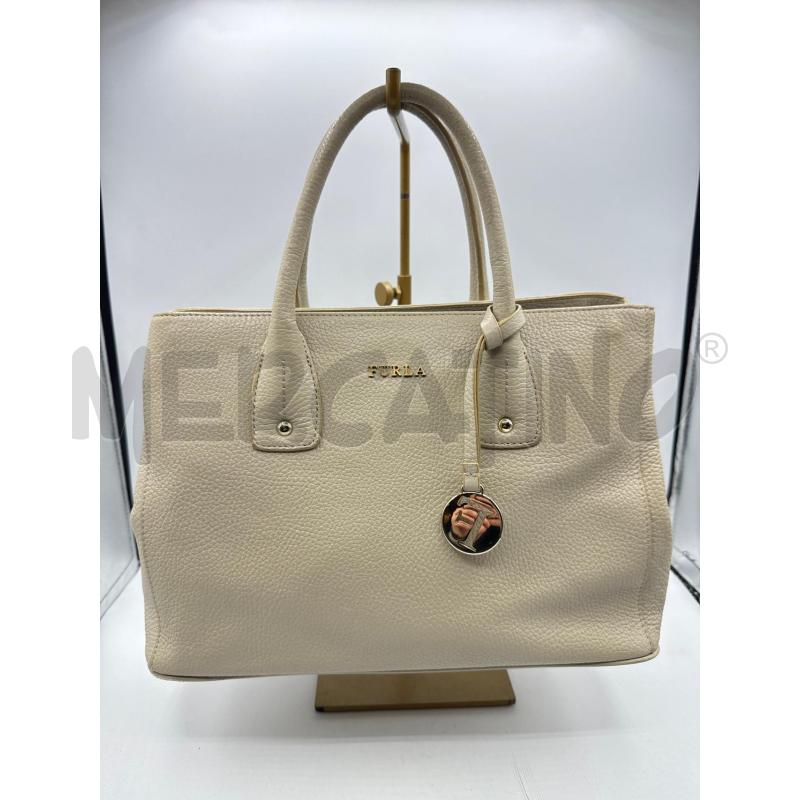 BORSA DONNA FURLA BIEGE PELLE  | Mercatino dell'Usato Colleferro 1