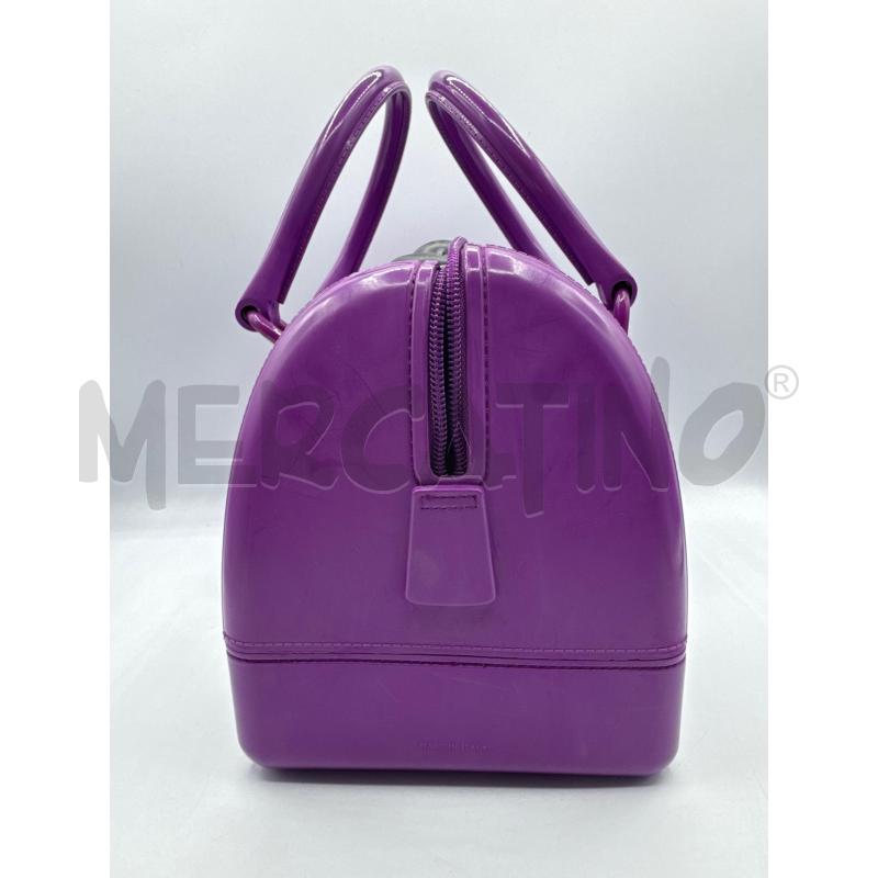 BORSA DONNA FURLA RE CANDY PRUGNA IN GOMMA  | Mercatino dell'Usato Colleferro 2