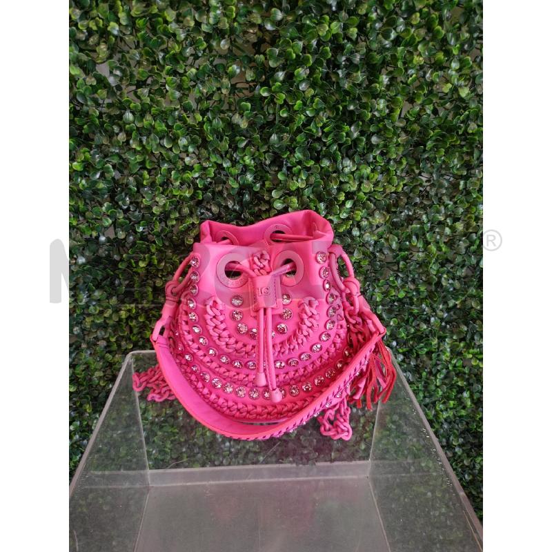 BORSA DONNA LA CARRIE SECCHIELLO ANDROMEDA SMALL STRASS FUCSIA | Mercatino dell'Usato Colleferro 1