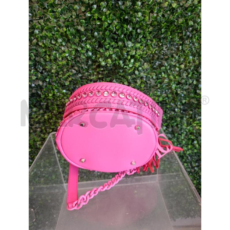 BORSA DONNA LA CARRIE SECCHIELLO ANDROMEDA SMALL STRASS FUCSIA | Mercatino dell'Usato Colleferro 4