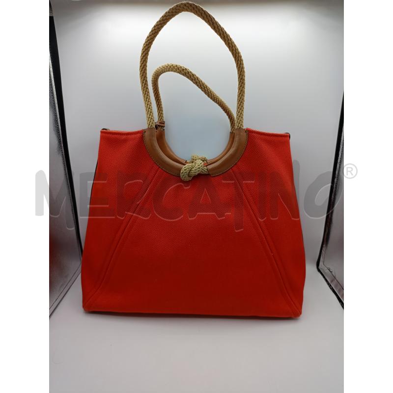 BORSA DONNA MICHAEL KORS TELA ROSSA TOTE MANIC CORDINO | Mercatino dell'Usato Colleferro 3