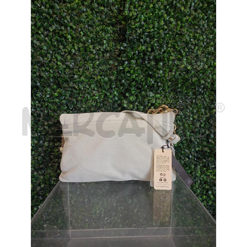 BORSA DONNA MY BEST BAG FIRENZE VERA PELLE CAMOSCIO GRI NUOVA CON CARTELLINO | Mercatino dell'Usato Colleferro 3
