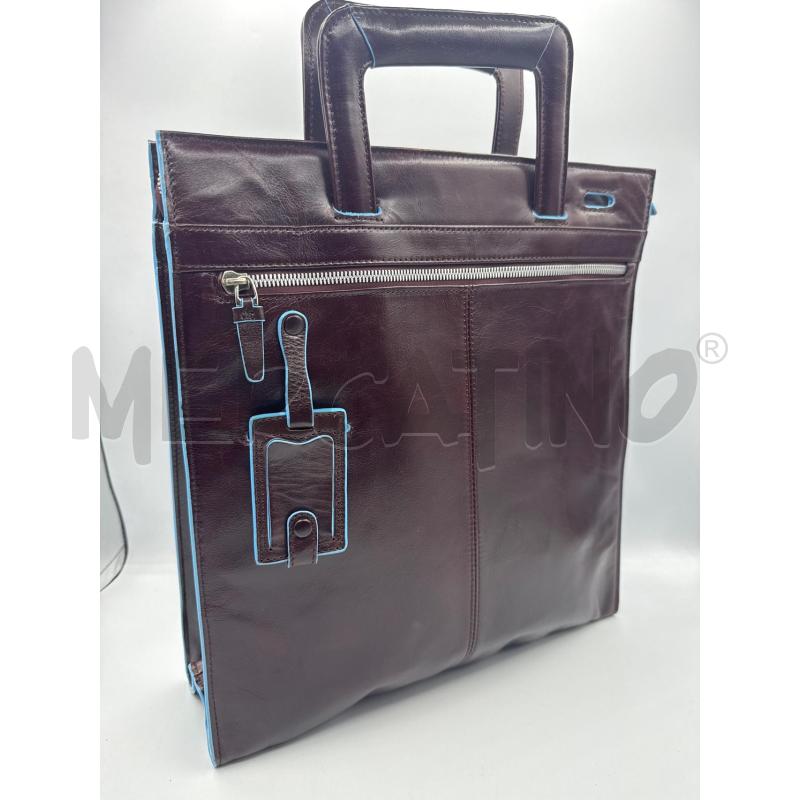 BORSA PELLE PIQUADRO PORTA DOCUMENTI MARR BORDINO AZZ | Mercatino dell'Usato Colleferro 3