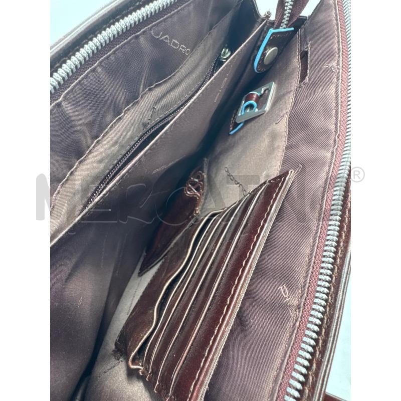 BORSA PELLE PIQUADRO PORTA DOCUMENTI MARR BORDINO AZZ | Mercatino dell'Usato Colleferro 4