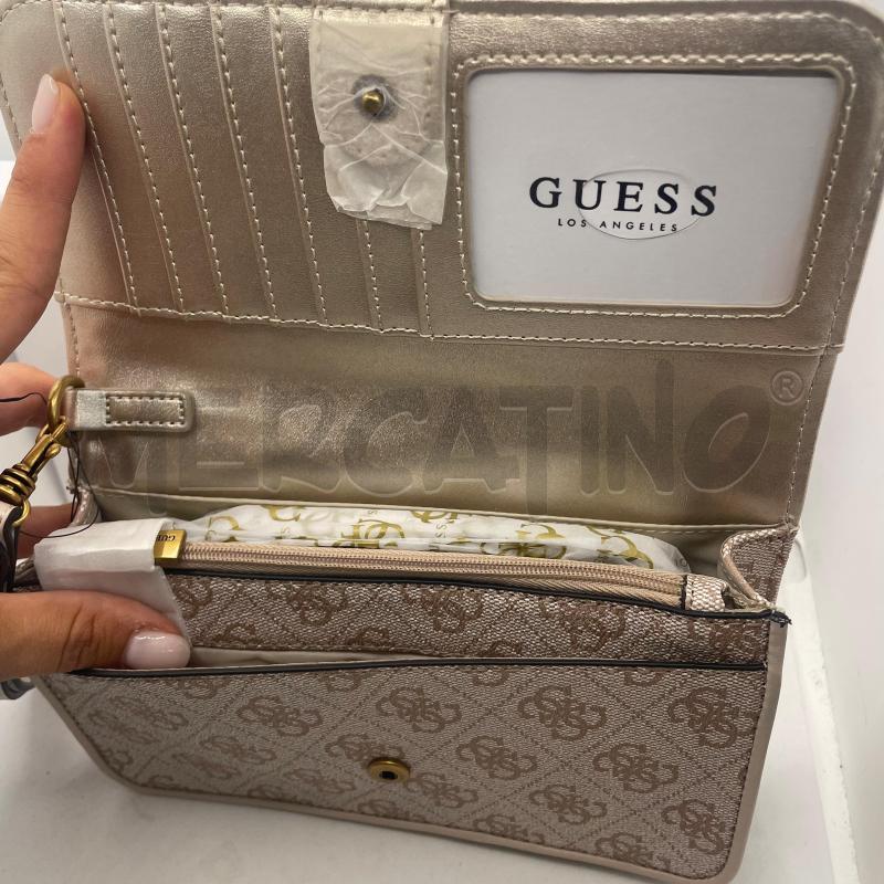 BORSETTA DONNA GUESS BEIGE  SCATOLA NUOVA  | Mercatino dell'Usato Colleferro 2