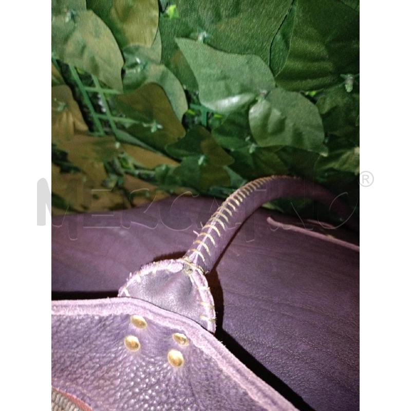 BORSONE PELLE MELANZANA IN PELLE STELLA | Mercatino dell'Usato Colleferro 4