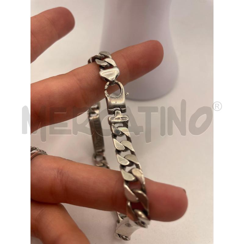 BRACCIALE ARG925 PACIOTTI CATENINA PLACCHETTE  | Mercatino dell'Usato Colleferro 2