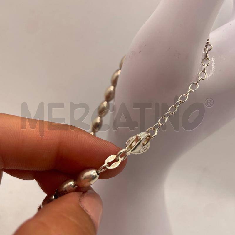 BRACCIALE ARG925 PERLINE OVALI  | Mercatino dell'Usato Colleferro 3