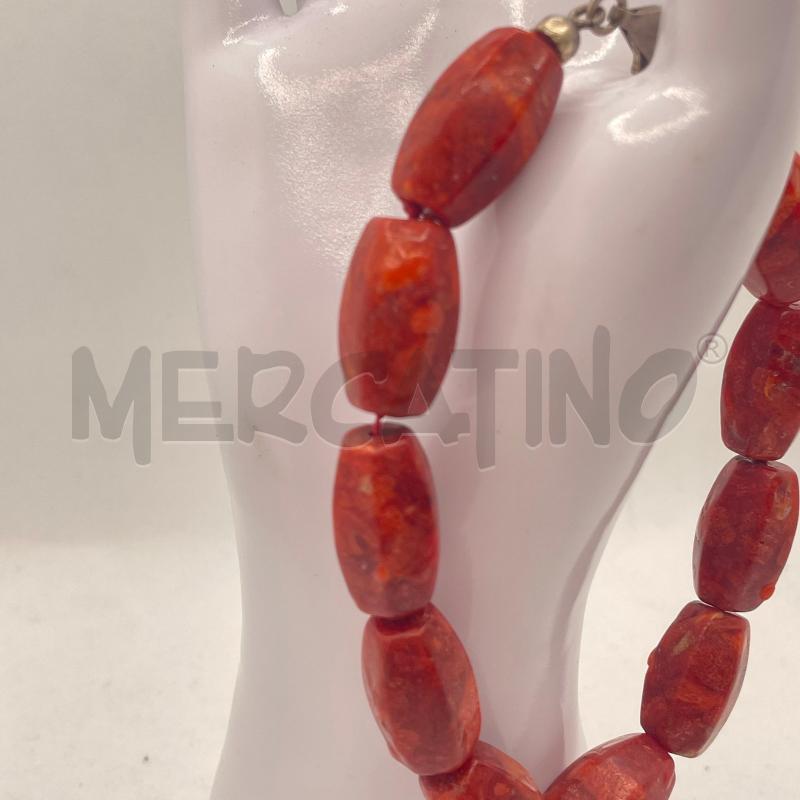BRACCIALE CORALLO SPUGNA ROSSO CON CHIUSURA 925 | Mercatino dell'Usato Colleferro 3