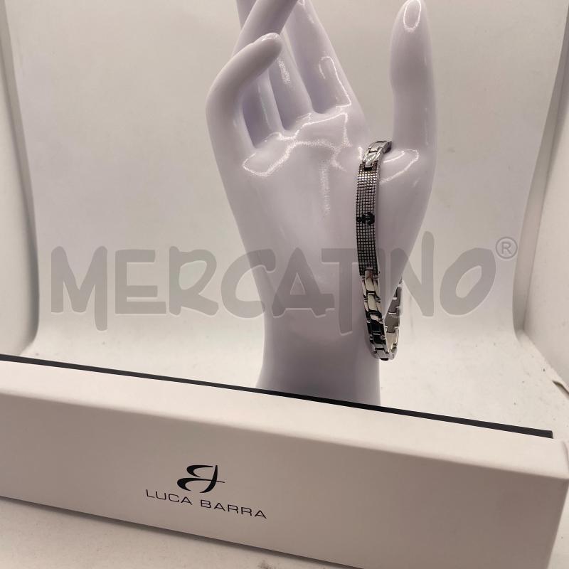 BRACCIALE LUCA BARRA ACCIAIO ANCORA NE  | Mercatino dell'Usato Colleferro 1