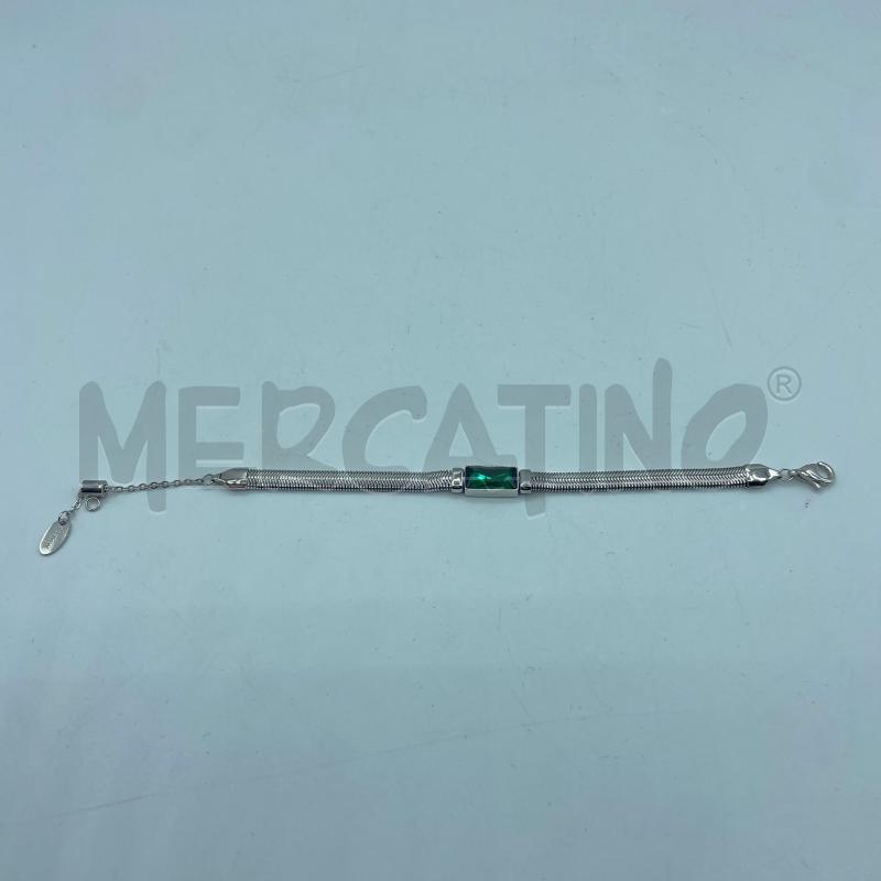 BRACCIALE MARLU ACCIAIO SEMI RIGIDO STRASS RETT VE CENTRO  | Mercatino dell'Usato Colleferro 1