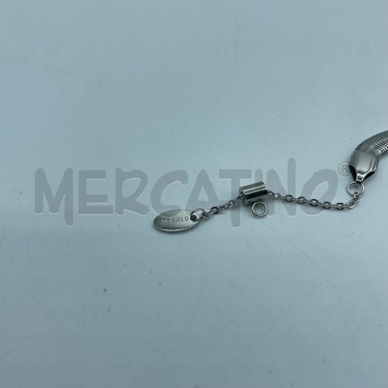 BRACCIALE MARLU ACCIAIO SEMI RIGIDO STRASS RETT VE CENTRO  | Mercatino dell'Usato Colleferro 2