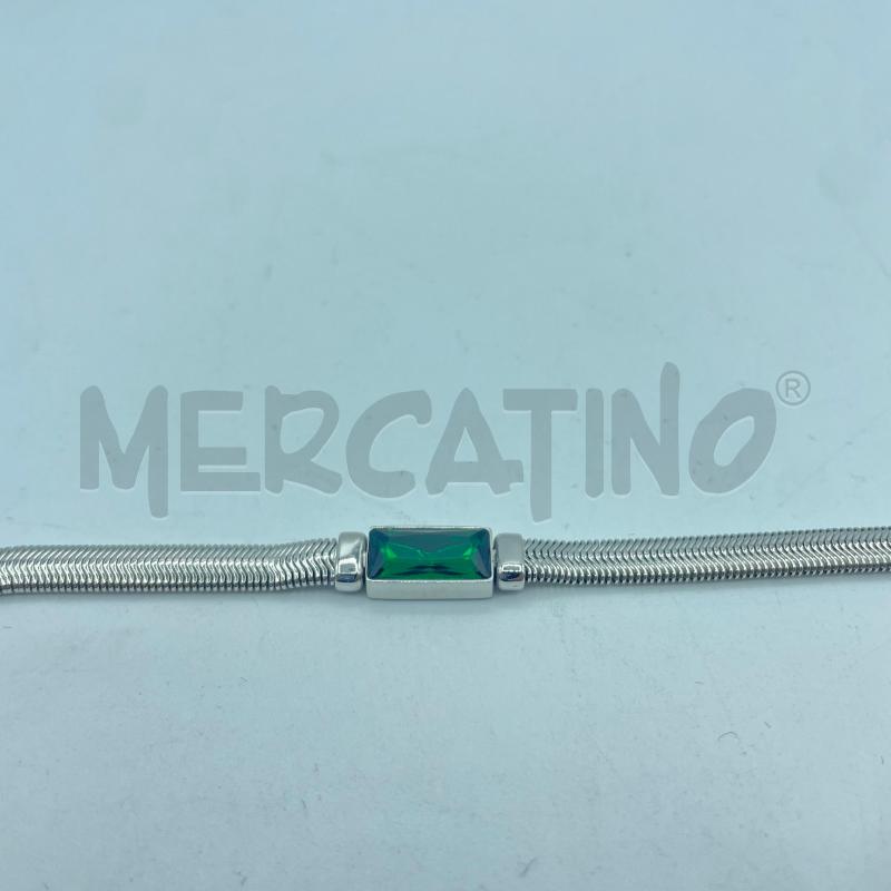 BRACCIALE MARLU ACCIAIO SEMI RIGIDO STRASS RETT VE CENTRO  | Mercatino dell'Usato Colleferro 3