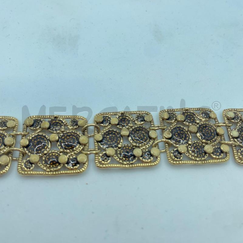 BRACCIALE VINTAGE TARATATA FRANCE DORATO QUADROTTI  | Mercatino dell'Usato Colleferro 2