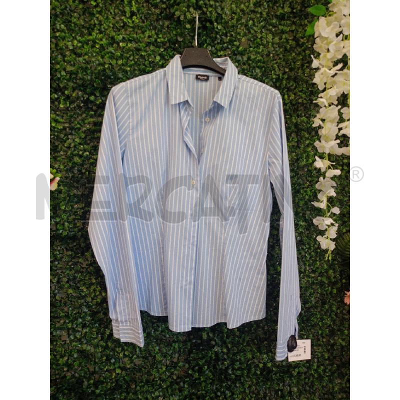CAMICIA DONNA EMME MARELLA RIGHE AZZ BIA  | Mercatino dell'Usato Colleferro 1