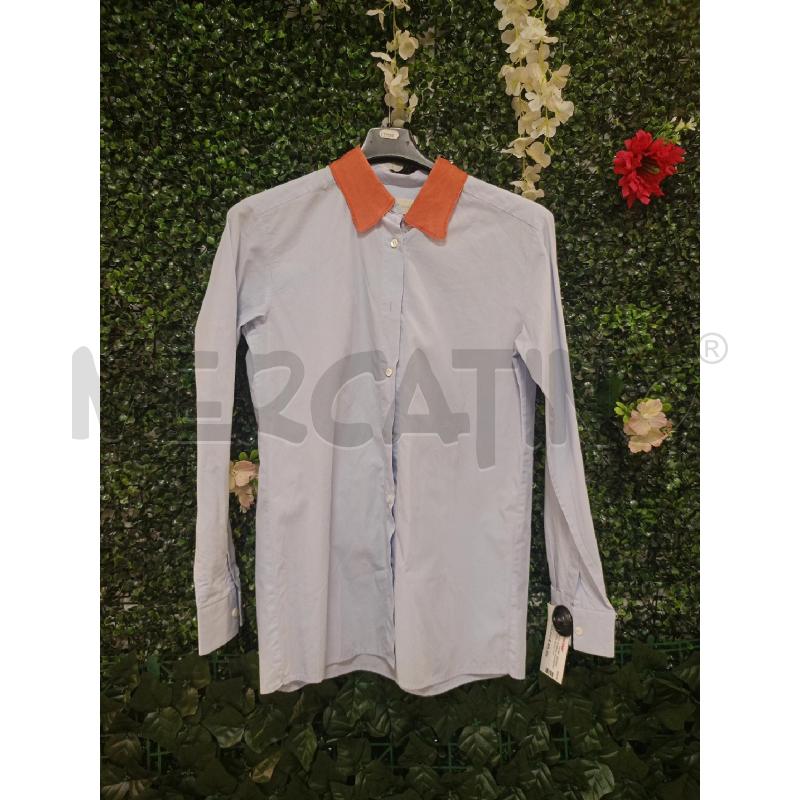 CAMICIA DONNA MASSIMO GRIFONI AZZU COLLETTO ARA  | Mercatino dell'Usato Colleferro 1