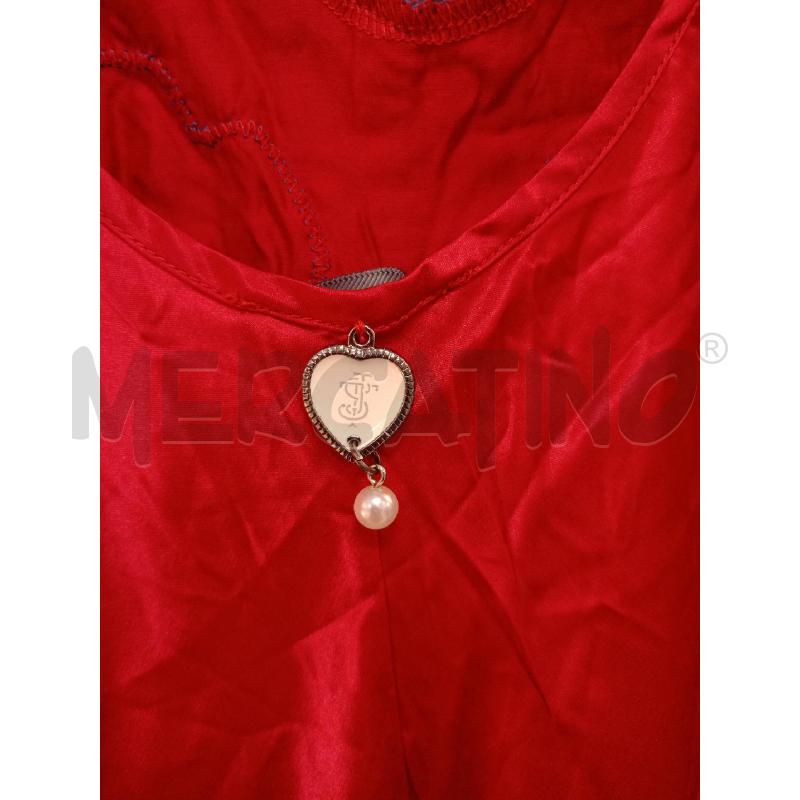 CANOTTA DONNA TWINSET ROSSA PIZZO AZZ | Mercatino dell'Usato Colleferro 3