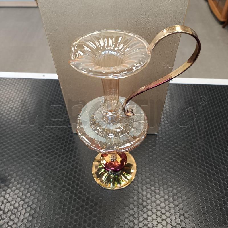 CARAFFA IN VETRO SOFFIATO AMBRATO  | Mercatino dell'Usato Colleferro 2