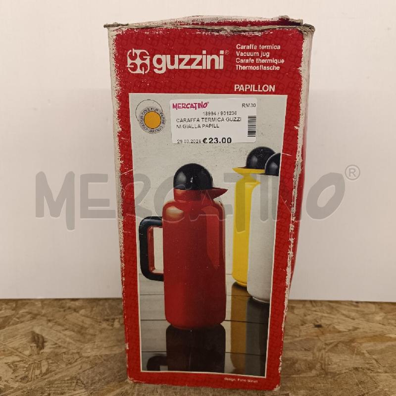 CARAFFA TERMICA GUZZINI GIALLA PAPILLON ANNI 80  | Mercatino dell'Usato Colleferro 1